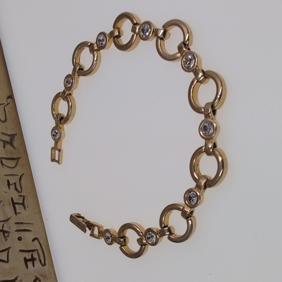 Signed Avon circle chain link bracelet in excellent condition - Picture 2 of 5